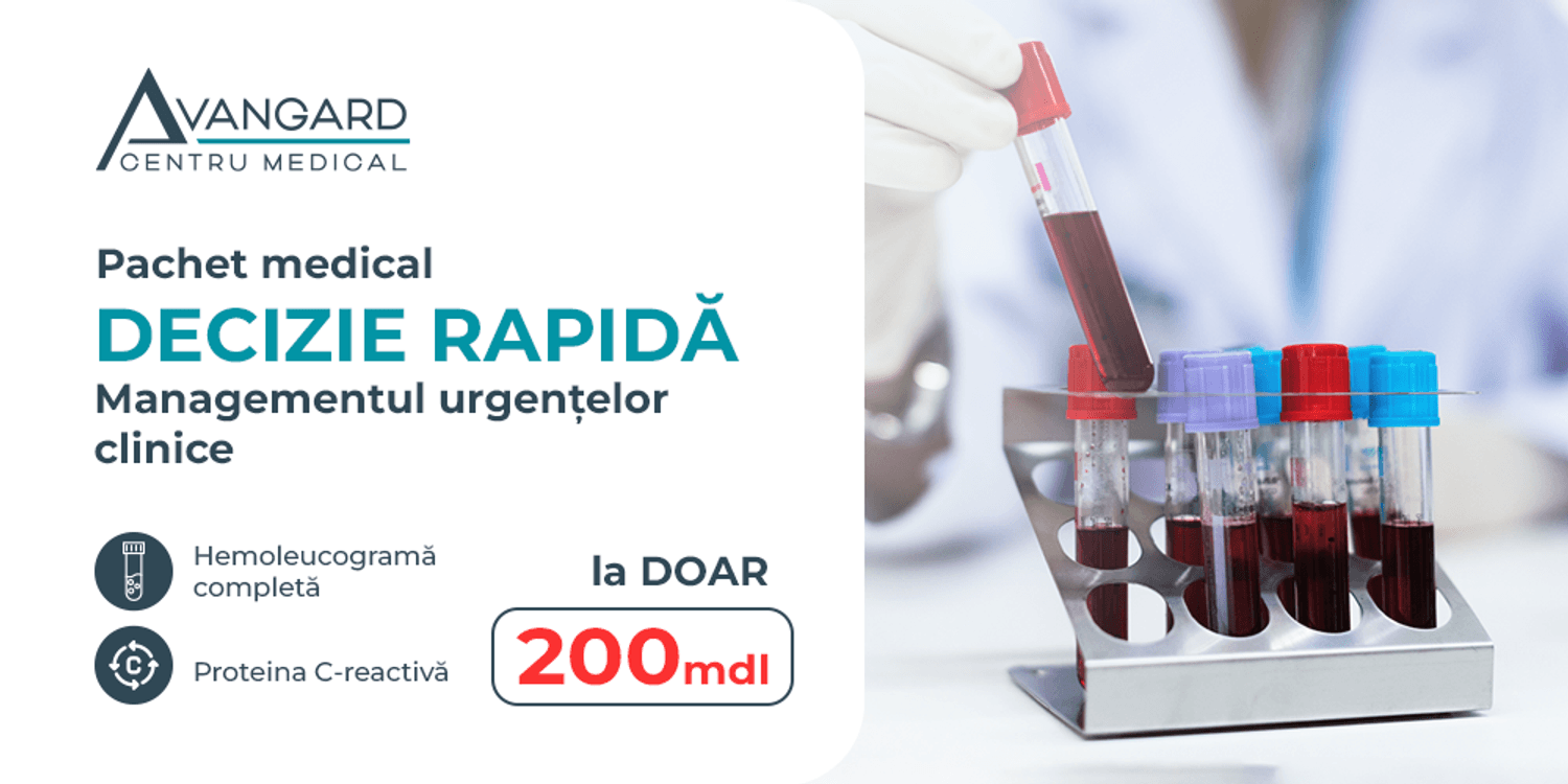 Pachet medical DECIZIE RAPIDĂ – Siguranță prin diagnostic imediat
